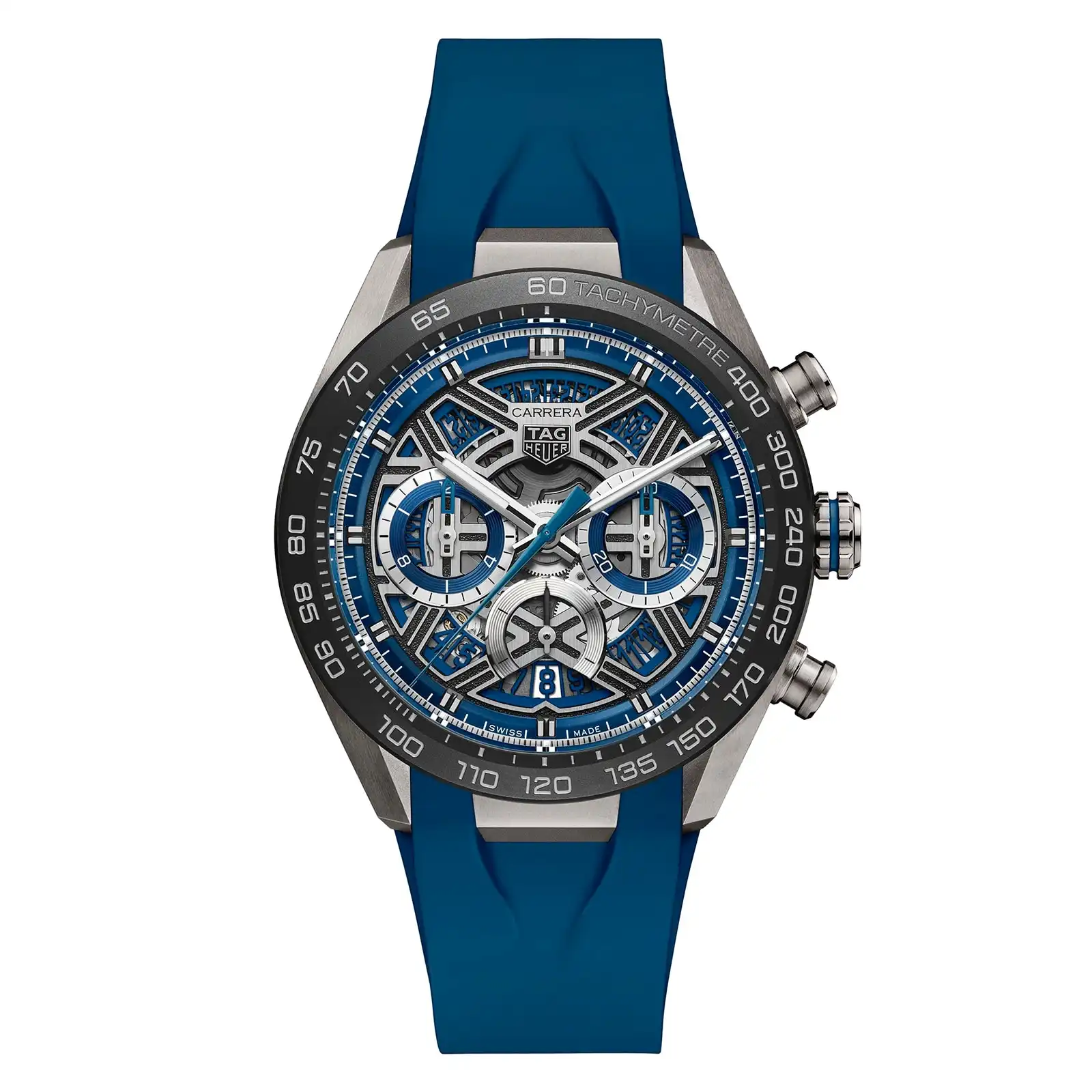 wwytw5dtl1h.webp TAG Heuer Carrera Chronograph Extreme Sport 44mm Mens Replica Blue CBU2081.FT6274 - Image 1
