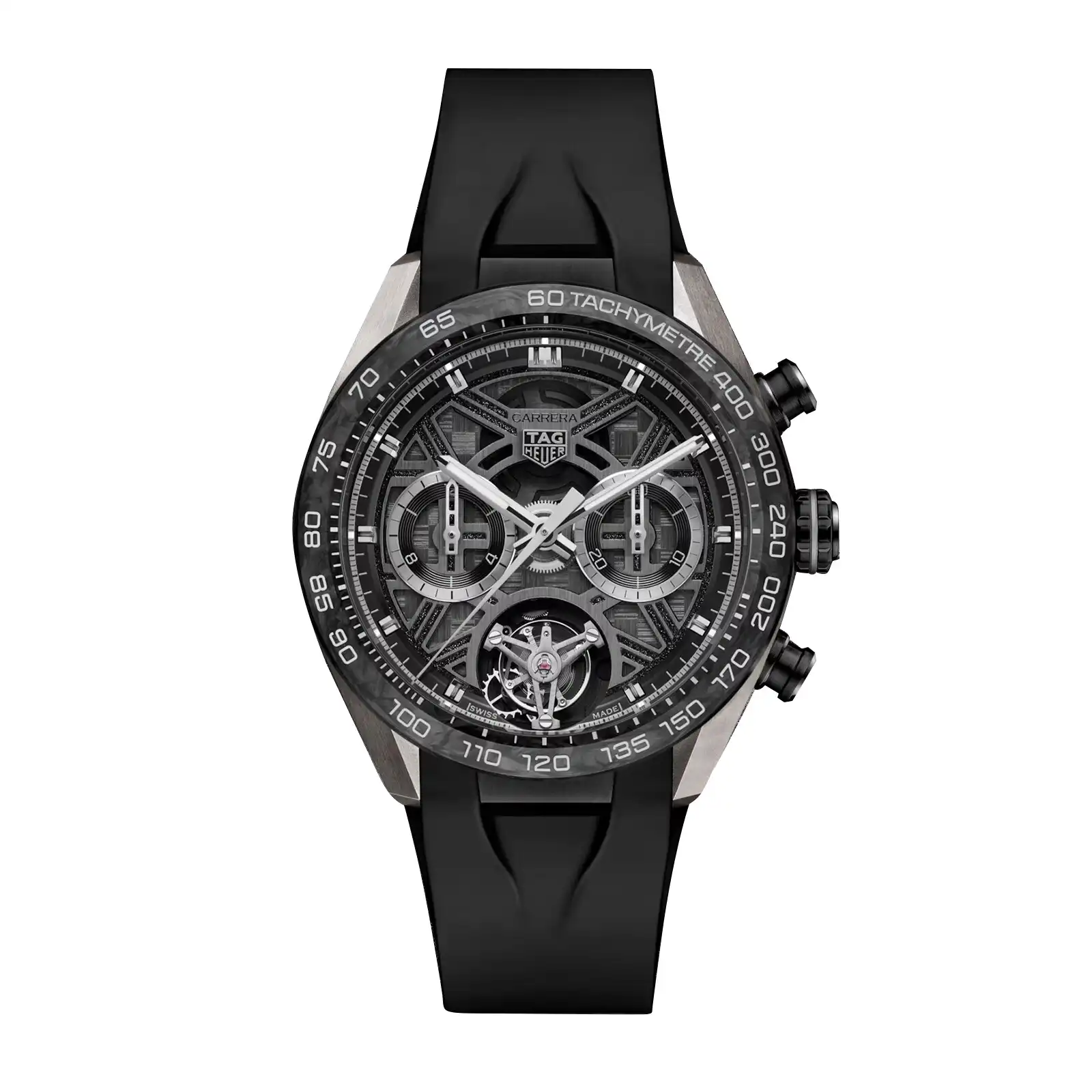 3vfl5e544ki.webp TAG Heuer Carerra Chronograph Tourbillon Extreme Sport 44mm Mens Replica Black CBU5080.FT6272 - Image 1