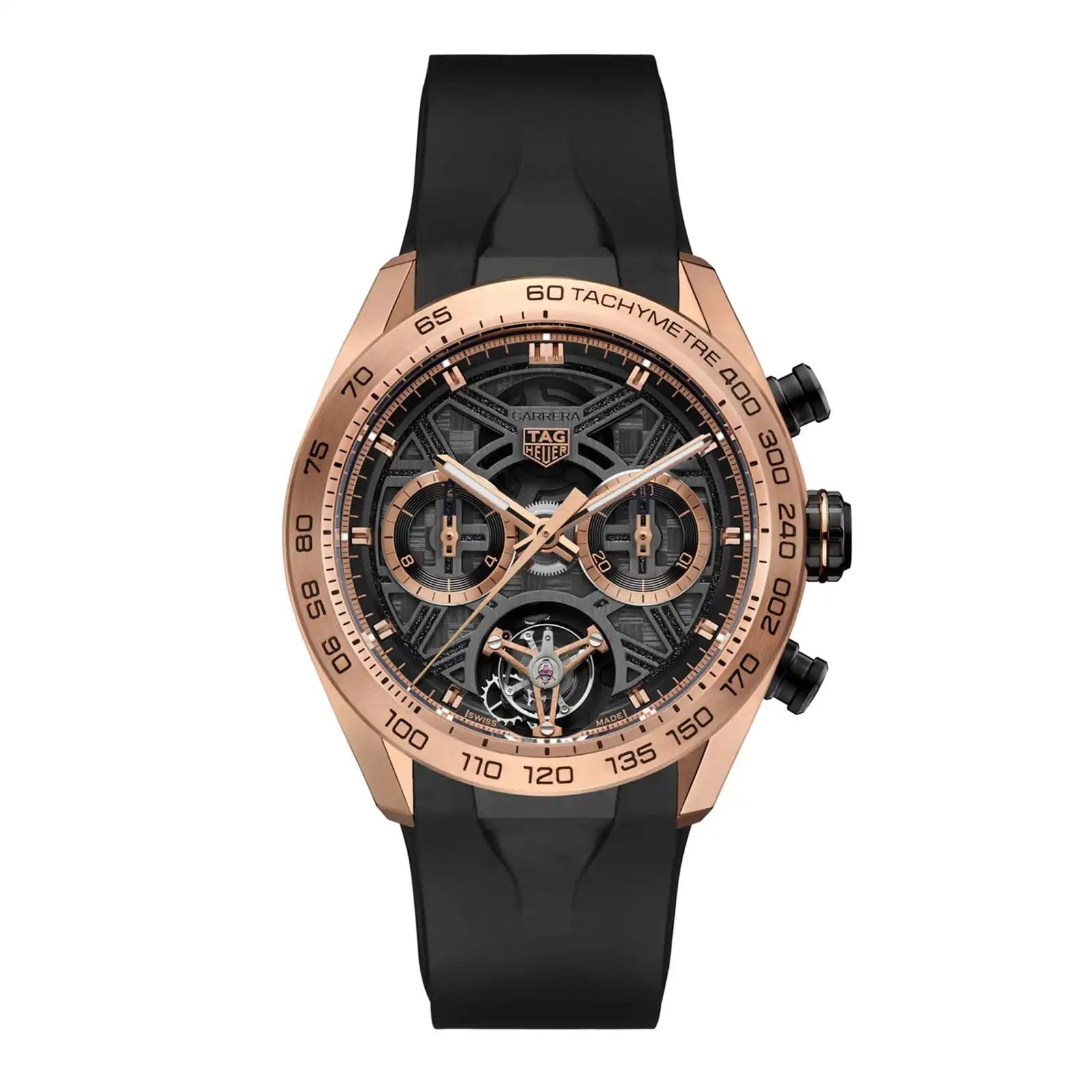 nn35ddf4yw0.webp TAG Heuer Carerra Chronograph Tourbillon Extreme Sport 44mm Mens Replica Grey CBU5050.FT6273 - Image 1