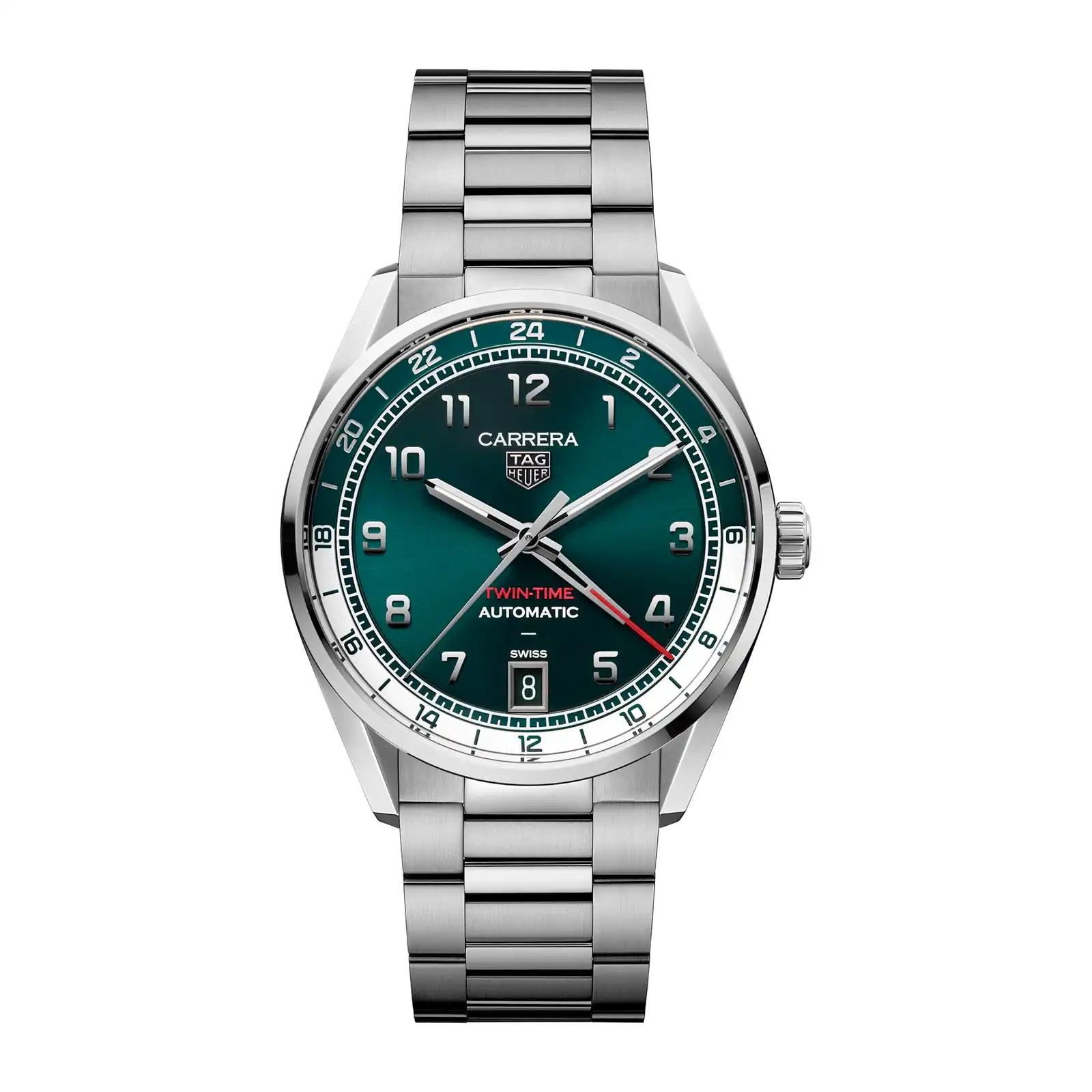 rknwavwuaxp.webp TAG Heuer Carrera Date 41mm Mens Replica Green WDA2114.BA0043 - Image 1