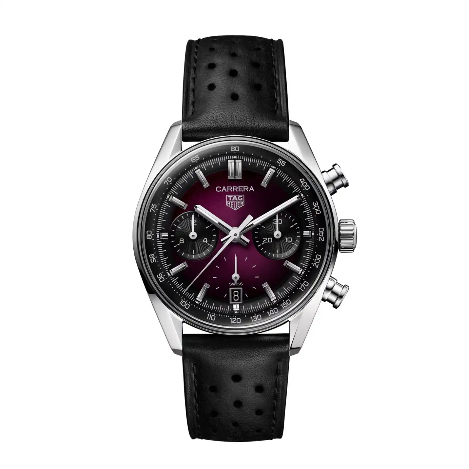 g05ufyogm4m.webp TAG Heuer Carrera Glassbox 39mm Mens Replica Purple CBS2219.FC6607 - Image 1