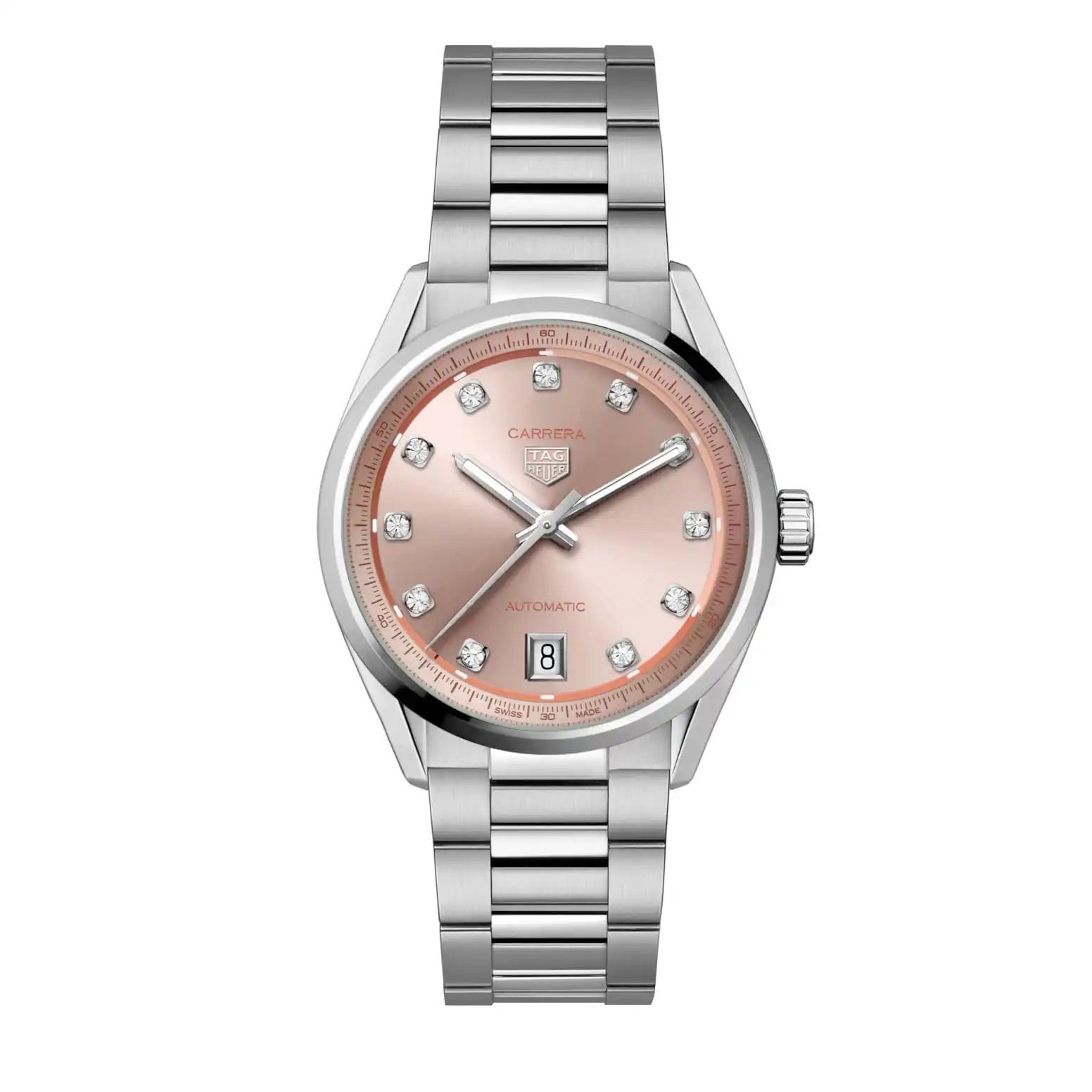 pgzbe1xmscr.webp TAG Heuer Carrera Date 36mm Ladies Replica Diamond Dot WBN231D.BA0001 - Image 1