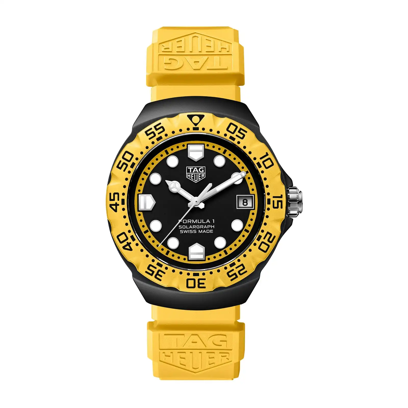 bvzrgwf4uht.webp TAG Heuer Formula 1 Solargraph Limited Edition 38mm Mens Replica Yellow WBY1117.FT8087 - Image 1