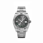 Rolex Datejust Replica 126334 'Wimbledon' Stainless Steel Slate Dial Oyster