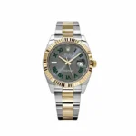 Rolex Datejust Replica 126333 Yellow Gold Stainless Steel Wimbledon Slate Dial Oyster