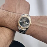 Rolex Datejust Replica 126333 Yellow Gold Stainless Steel Wimbledon Slate Dial Oyster - Image 2