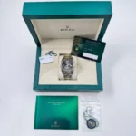 Rolex Datejust Replica 126333 Yellow Gold Stainless Steel Wimbledon Slate Dial Oyster - Image 12