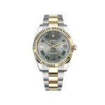 Rolex Datejust Replica 126333 Yellow Gold Stainless Steel Slate/Green Roman Di