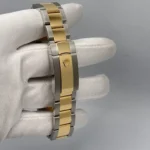 Rolex Datejust Replica 126333 Yellow Gold Stainless Steel Slate/Green Roman Di - Image 6