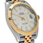 Rolex Datejust Replica 126333 Yellow Gold Stainless Steel Silver Dial - Image 3