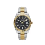 Rolex Datejust Replica 126333 Yellow Gold Stainless Steel Black Dial Oyster