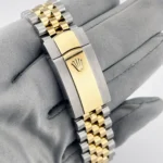 Rolex Datejust Replica 126333 Wimbledon Yellow Gold Stainless Steel Slate Dial Jubilee - Image 11