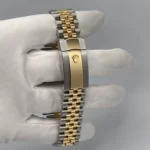 Rolex Datejust Replica 126333 Wimbledon Yellow Gold Stainless Steel Slate Ju - Image 7