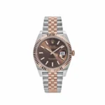 Rolex Datejust Replica 126331 Two-Toned Rose Gold Stainless Steel Brown Dial