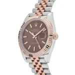 Rolex Datejust Replica 126331 Two-Toned Rose Gold Stainless Steel Brown Dial - Image 3