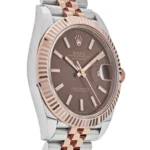 Rolex Datejust Replica 126331 Two-Toned Rose Gold Stainless Steel Brown Dial - Image 4