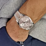 Rolex Datejust Replica 126331 Rose Gold Stainless Steel Sundust Dial Jubilee - Image 2