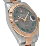 Rolex Datejust Replica 126331 'Wimbledon' Rose Gold Stainless Steel - Image 3