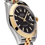 Rolex Datejust Replica 126303 Stainless Steel Yellow Gold Black Dial Jubilee - Image 3