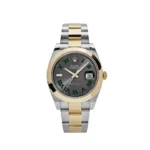 Rolex Datejust Replica 126303 'Wimbledon' Yellow Gold Stainless Steel Slate Dial
