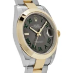 Rolex Datejust Replica 126303 'Wimbledon' Yellow Gold Stainless Steel Slate Dial - Image 5