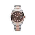 Rolex Datejust Replica 126301 Stainless Steel Rose Gold Chocolate Dial