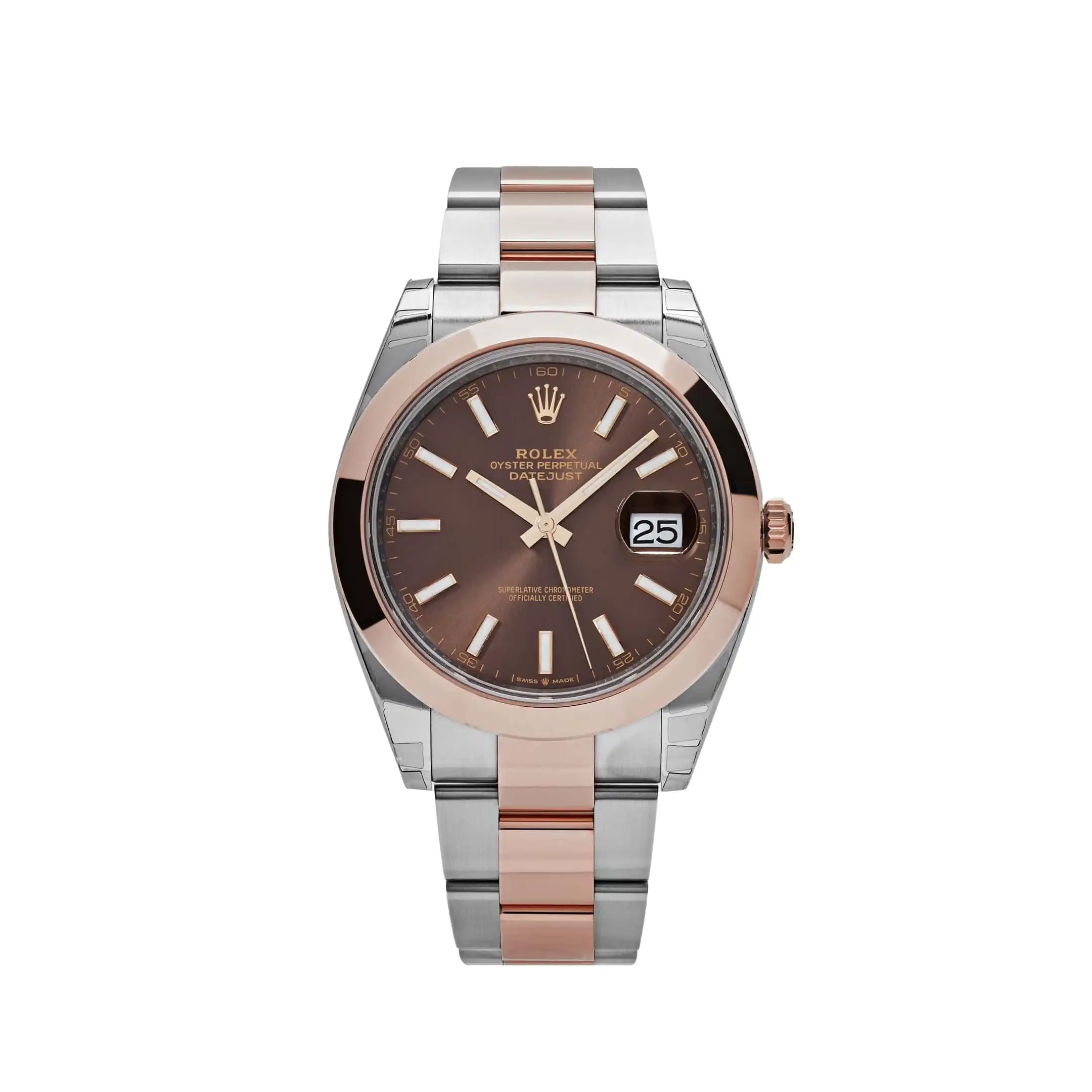 rgfairk0ssp.webp Rolex Datejust Replica 126301 Stainless Steel Rose Gold Chocolate Dial - Image 1