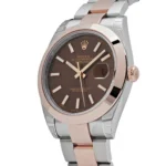 Rolex Datejust Replica 126301 Stainless Steel Rose Gold Chocolate Dial - Image 3