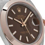 Rolex Datejust Replica 126301 Stainless Steel Rose Gold Chocolate Dial - Image 5