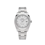 Rolex Datejust Replica 126300 Stainless Steel White Roman Dial Oyster