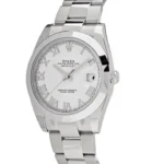 Rolex Datejust Replica 126300 Stainless Steel White Roman Dial Oyster - Image 2