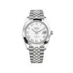 Rolex Datejust Replica 126300 Stainless Steel White Roman Dial Jubilee
