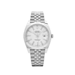 Rolex Datejust Replica 126300 Stainless Steel Stick White Dial Jubilee