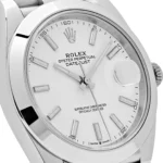 Rolex Datejust Replica 126300 Stainless Steel Stick White Dial Jubilee - Image 5