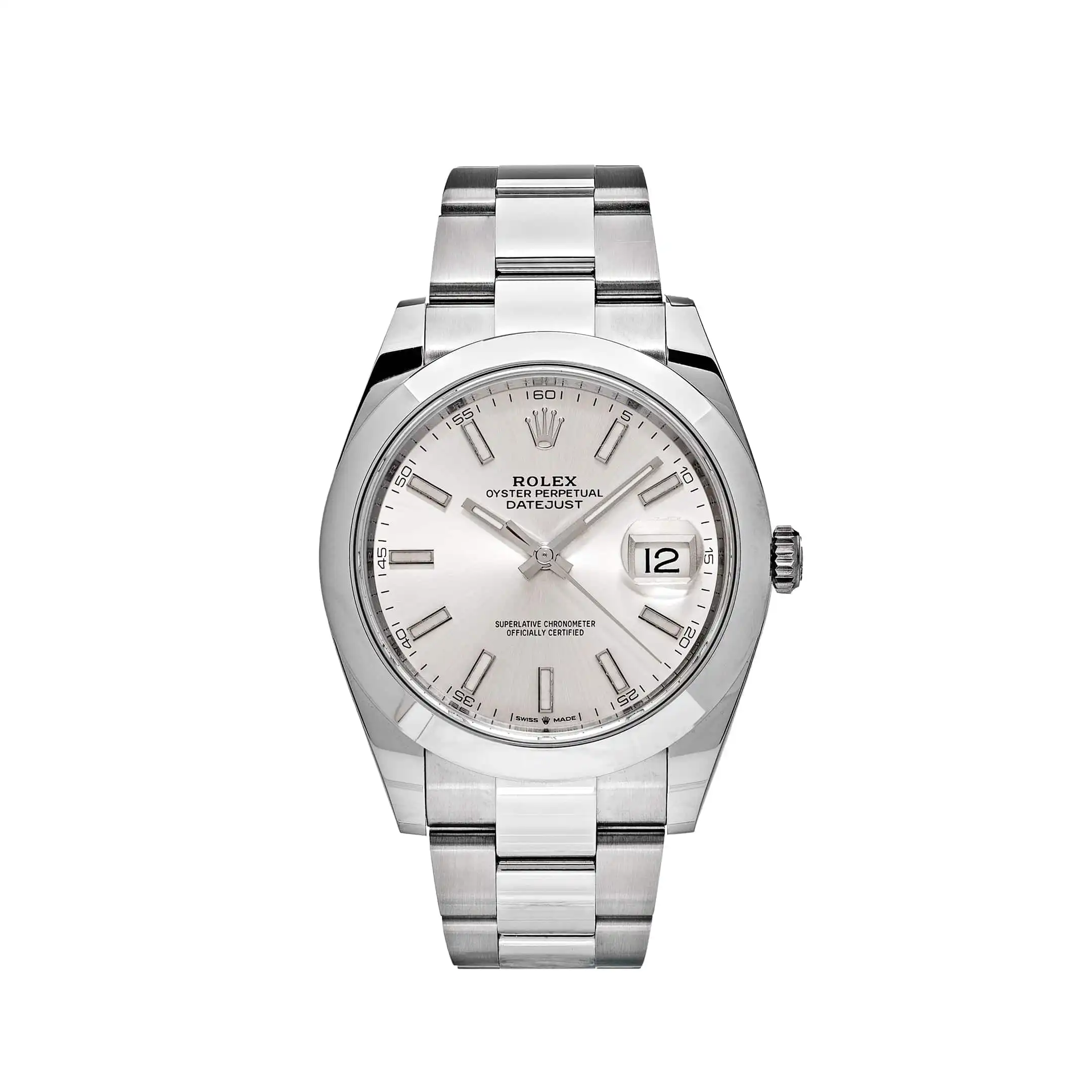 isg4sznq4kp.webp Rolex Datejust Replica 126300 Stainless Steel Silver Dial Oyster - Image 1