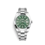 Rolex Datejust Replica 126300 Stainless Steel Green Fluted-Motif Dial Oyster