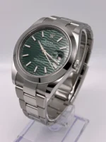 Rolex Datejust Replica 126300 Stainless Steel Green Fluted-Motif Dial Oyster - Image 5
