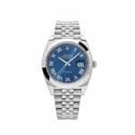 Rolex Datejust Replica 126300 Stainless Steel Blue Roman Dial Jubilee