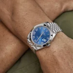 Rolex Datejust Replica 126300 Stainless Steel Blue Roman Dial Jubilee - Image 2