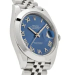 Rolex Datejust Replica 126300 Stainless Steel Blue Roman Dial Jubilee - Image 4