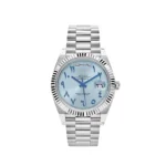 Replica Rolex Day-Date 228236 Platinum Ice Blue Arabic Dial