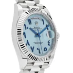Replica Rolex Day-Date 228236 Platinum Ice Blue Arabic Dial - Image 4