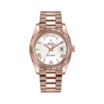Replica Rolex Day-Date 228235 Rose Gold White Roman Dial