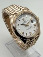 Replica Rolex Day-Date 228235 Rose Gold White Roman Dial - Image 4