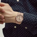 Replica Rolex Day-Date 228235 Rose Gold Sundust Roman Dial - Image 2