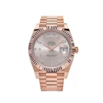 Replica Rolex Day-Date 228235 Rose Gold Sundust Diamond Dial