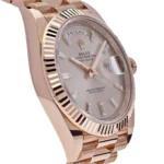 Replica Rolex Day-Date 228235 Rose Gold Sundust Diamond Dial - Image 3