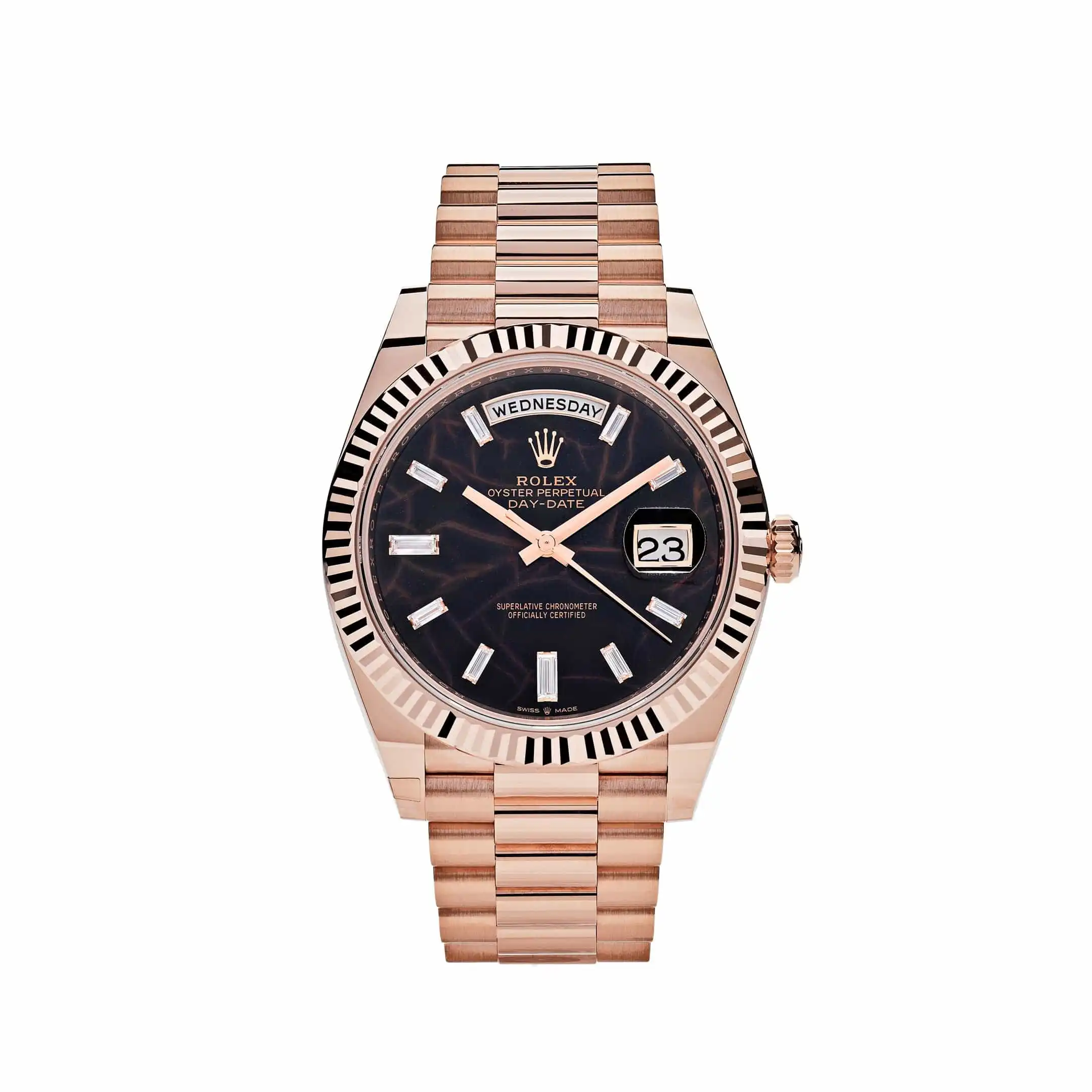kbcwyt0vxlr.webp Replica Rolex Day-Date 228235 Rose Gold Eisenkiesel Diamond Dial - Image 1