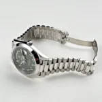 Replica Rolex Day-Date 228206 Platinum Olive Green Arabic Dial - Image 4