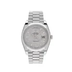 Replica Rolex Day-Date 228206 Platinum Meteorite Diamond Dial